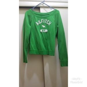 Green Abercrombie and Fitch Sweatshirt